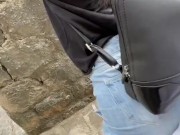 TEEN ALMOST CAUGHT FUCKING IN TOURIST HOTSPOT - RISKY PUBLIC SEX 12/16