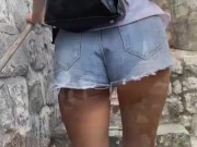 TEEN ALMOST CAUGHT FUCKING IN TOURIST HOTSPOT - RISKY PUBLIC SEX 5/16