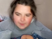 lesbian stepsister sucks first dick  1/16