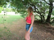 За деньги сосет в кустах и получает горячую сперму в ротик *BeLOVEfree