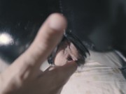 Latex milf wants finger orgasm from behind - Real amateur orgasm 4k 14/16