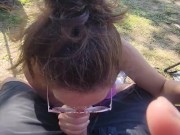 Wife sucking my dick in public 5/16