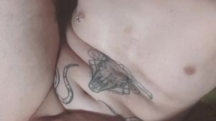 Tattooed anal play