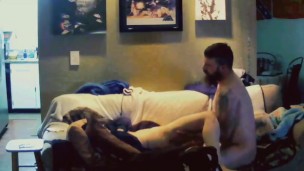 Rosie Peach getting her pussy pounded on the couch, pussy creampied