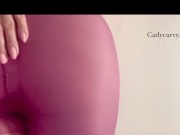 Gentle and slow rubbing in new tights!  10/16