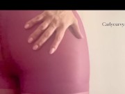 Gentle and slow rubbing in new tights! 