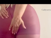 Gentle and slow rubbing in new tights!  3/16