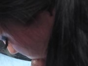 19 with braces swallows BBC on lunch break. Came in 1 minute 6/16