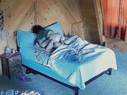 Rosie Peach fucked with huge strapon dildo, puts his hard cock in her ass for double penetration