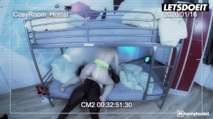HORNY HOSTEL - Blonde Beauty Nikki Hill Seduced BBC With Her Natural Body Full Scene