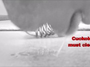 Femdom mistress humiliates slave cuckold with bull 15/16