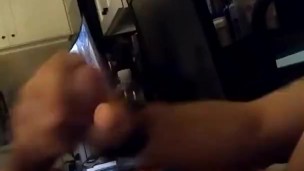 Teen Guy With Big White Cock Explodes Cum On Himself 