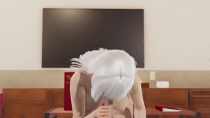 BLOWJOB AND DEEPTROATH WHIT SEXY SLUT | ANIMATION WITH REAL SEXY SOUNDS | ASMR SPANISH VOICE