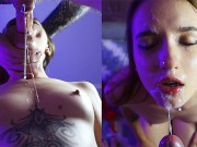 sucked dick and balls and got a lot of cum on my face - Sunako_Ki...