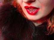 FUR SOUNDS and hot LIPS fetish video - ASMR relax sounding