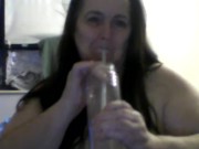 big natural momma drinking