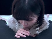 純粋そうな彼女が「においに興奮する…」エロチ〇ポをクンクンしながらフェラ　口内射精 14/16