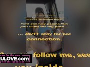 Babe masturbating in back seat of truck, dildo fucking her pussy then cowgirl riding it ending with slideshow - Lelu Love 1/16