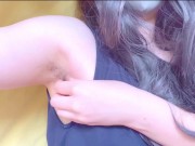 タンクトップの素人OLが脇毛をなでなでしてるだけ【個人撮影】 16/16