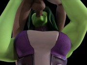 She Hulk shows tiny little man what she really wants