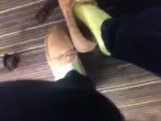 My Feet in class Clip #2 Frieda Ann Foot Fetish 12/16