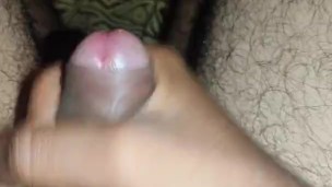 Handjob/ cumming on bed