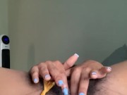 Two Pretty Fingers in My Pretty Pussy | EXTREMELY Hairy Black Pussy 11/16