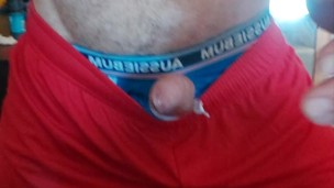 Uncut British Shorts Wank