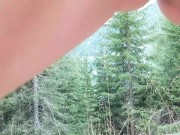 Wild Creampie fuck in the Forest - Amateur Couple Miele Blanco 14/16