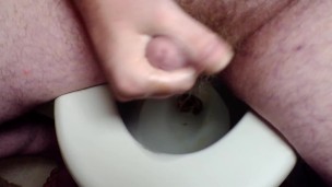 Masturbating on the toilet