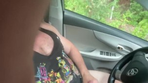 Public car jackoff