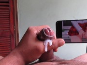 corrida en camara lenta mientras veo hentai 10/16