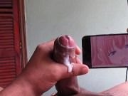 corrida en camara lenta mientras veo hentai 6/16