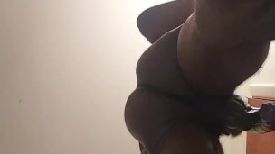 New video before shower nutted on floor dirty hole 
