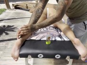 Cunnilingus Pipe Squirt Et Baise Sans Capote Pour Ashley Morena Chaude Blonde À Gros Seins 3/16