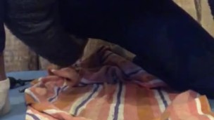 Pissing dildo ass fuck
