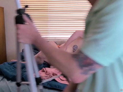Femdom makes sissy cuckold husband watch and cleans up cum (full vid on OF Edgewood Erotica)