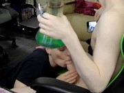 Heather Kane Demands Cum and Milks him Faster than he Can Smoke a Bowl 10/16