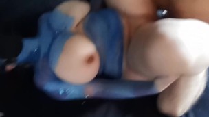 Mi Novia se Disfraza de Pitufina Tetona y me la empiezo a Follar