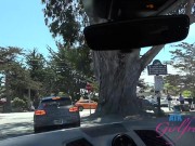 Vacation with pornstar Riley Star blowjob POV and giving a footjob 3/16