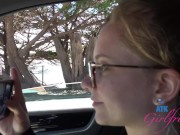 Vacation with pornstar Riley Star blowjob POV and giving a footjob 4/16