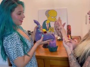 Mi primera vez utilizando una FUCK MACHINE junto a Sara Blonde, mi coño necesita sexo 4/16