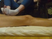 Footjob in socks  3/16