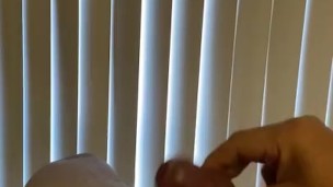 End of jerking off session 