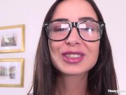 Cutie In Glasses Freya Dee Gets Demolished With Heavyonhotties Cock And Takes Monster Facial 1/16
