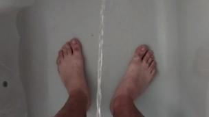 Pissin in the tub 