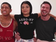 HWC Cant Fit in Hard Brown Ass Amateur Threesome! 1/16