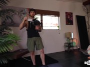 Super Hot Guys Fuck small girl and each other MMF Threesome! 1/16