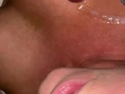 POV Cum on my tits 💦 Using a massage wand to make himself spurt on my big tits while I use my toy!  12/16