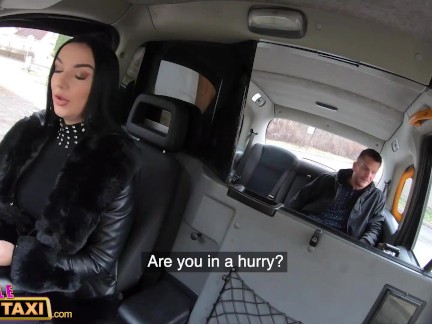 Female Fake Taxi Lady Gang and a hardcore anal sex encounter